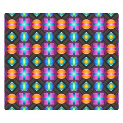 Squares Spheres Backgrounds Texture Double Sided Flano Blanket (small) 