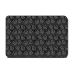 Pattern Texture Feet Dog Grey Small Doormat 