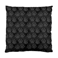 Pattern Texture Feet Dog Grey Standard Cushion Case (one Side) by HermanTelo