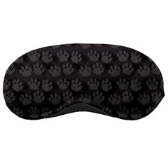 Pattern Texture Feet Dog Grey Sleeping Mask by HermanTelo