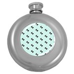 Illustrations Round Hip Flask (5 oz) Front