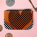 Heart Chess Board Checkerboard Mini Coin Purse Back