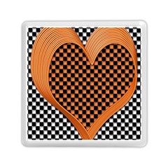 Heart Chess Board Checkerboard Memory Card Reader (square)