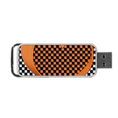 Heart Chess Board Checkerboard Portable Usb Flash (two Sides) by HermanTelo