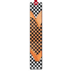 Heart Chess Board Checkerboard Large Book Marks by HermanTelo