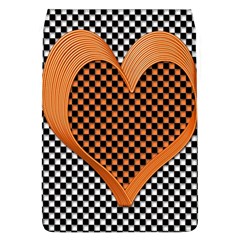 Heart Chess Board Checkerboard Removable Flap Cover (l)