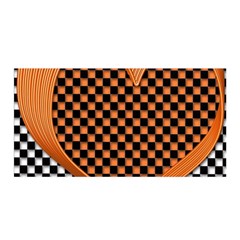 Heart Chess Board Checkerboard Satin Wrap