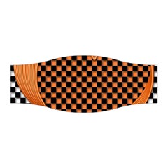 Heart Chess Board Checkerboard Stretchable Headband