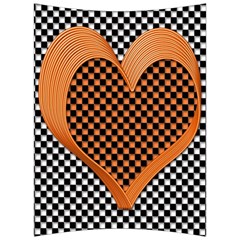 Heart Chess Board Checkerboard Back Support Cushion