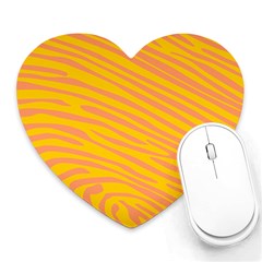 Pattern Texture Yellow Heart Mousepads