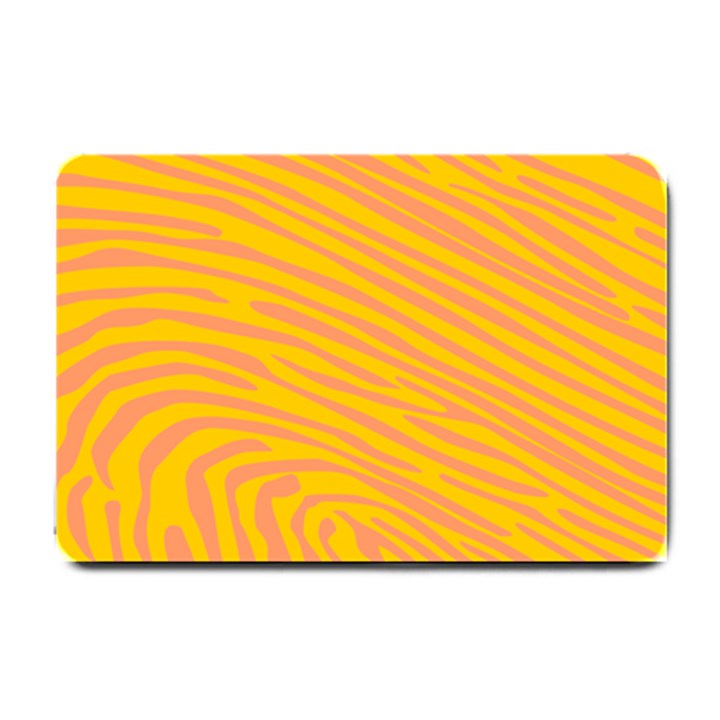 Pattern Texture Yellow Small Doormat 