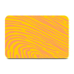 Pattern Texture Yellow Plate Mats