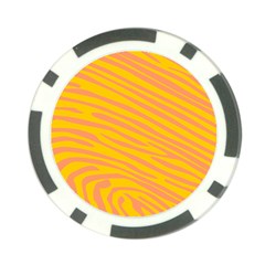 Pattern Texture Yellow Poker Chip Card Guard by HermanTelo