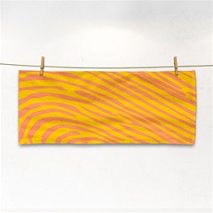 Pattern Texture Yellow Hand Towel