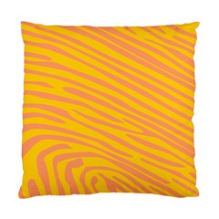 Pattern Texture Yellow Standard Cushion Case (two Sides)