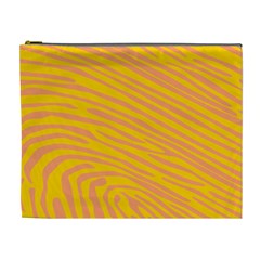 Pattern Texture Yellow Cosmetic Bag (xl) by HermanTelo