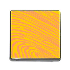 Pattern Texture Yellow Memory Card Reader (square 5 Slot)