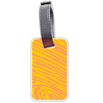 Pattern Texture Yellow Luggage Tag (two sides) Front