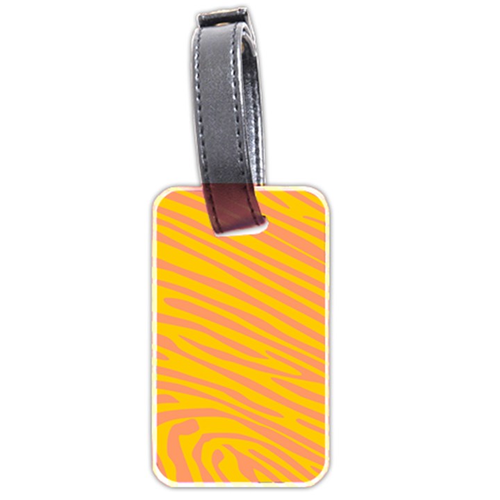 Pattern Texture Yellow Luggage Tag (two sides)