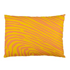 Pattern Texture Yellow Pillow Case (two Sides)