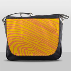 Pattern Texture Yellow Messenger Bag