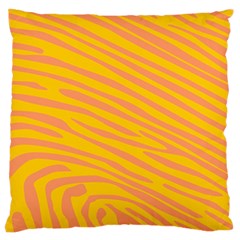 Pattern Texture Yellow Large Cushion Case (one Side)