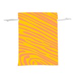 Pattern Texture Yellow Lightweight Drawstring Pouch (S) Front