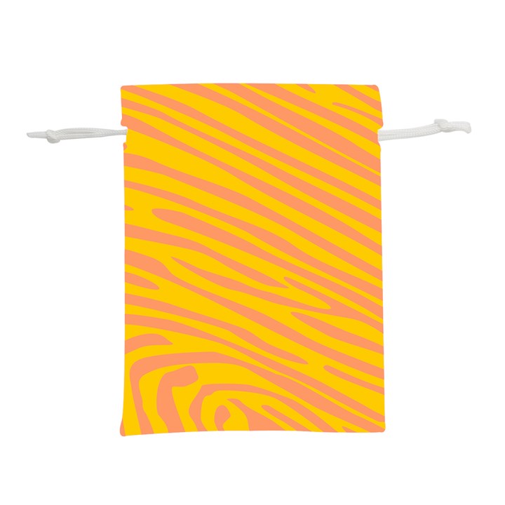 Pattern Texture Yellow Lightweight Drawstring Pouch (S)