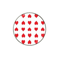 Heart Red Love Valentines Day Hat Clip Ball Marker (4 pack)