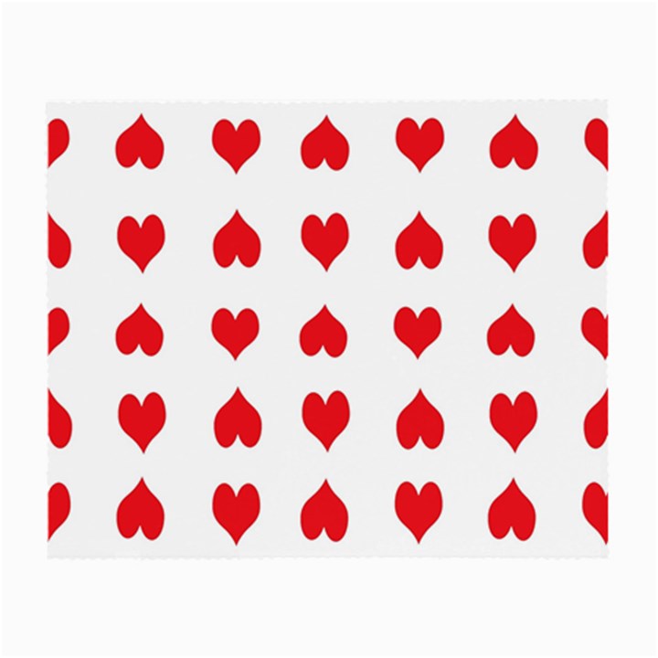 Heart Red Love Valentines Day Small Glasses Cloth (2 Sides)