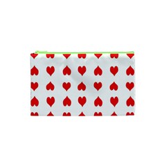 Heart Red Love Valentines Day Cosmetic Bag (XS)