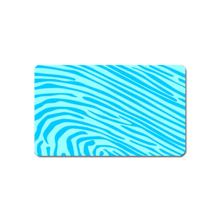 Pattern Texture Blue Magnet (Name Card)