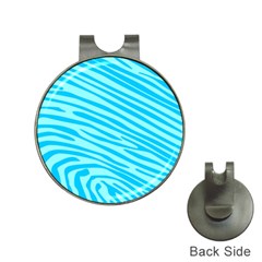 Pattern Texture Blue Hat Clips With Golf Markers