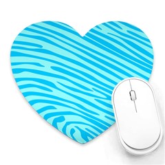 Pattern Texture Blue Heart Mousepads