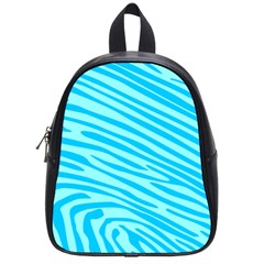 Pattern Texture Blue School Bag (small)