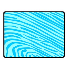 Pattern Texture Blue Fleece Blanket (small)