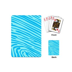 Pattern Texture Blue Playing Cards Single Design (mini) by HermanTelo