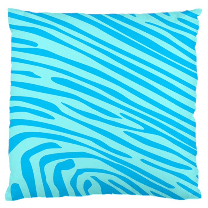 Pattern Texture Blue Large Cushion Case (One Side)