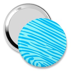 Pattern Texture Blue 3  Handbag Mirrors