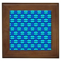 Pattern Graphic Background Image Blue Framed Tile