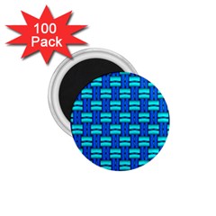 Pattern Graphic Background Image Blue 1.75  Magnets (100 pack) 