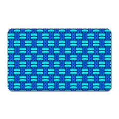 Pattern Graphic Background Image Blue Magnet (rectangular) by HermanTelo