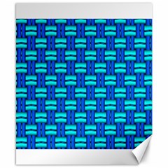 Pattern Graphic Background Image Blue Canvas 8  X 10 