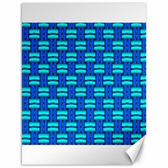 Pattern Graphic Background Image Blue Canvas 12  x 16 