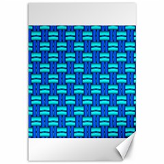 Pattern Graphic Background Image Blue Canvas 12  X 18 