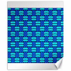 Pattern Graphic Background Image Blue Canvas 16  x 20 