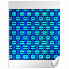 Pattern Graphic Background Image Blue Canvas 18  x 24 