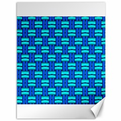 Pattern Graphic Background Image Blue Canvas 36  x 48 