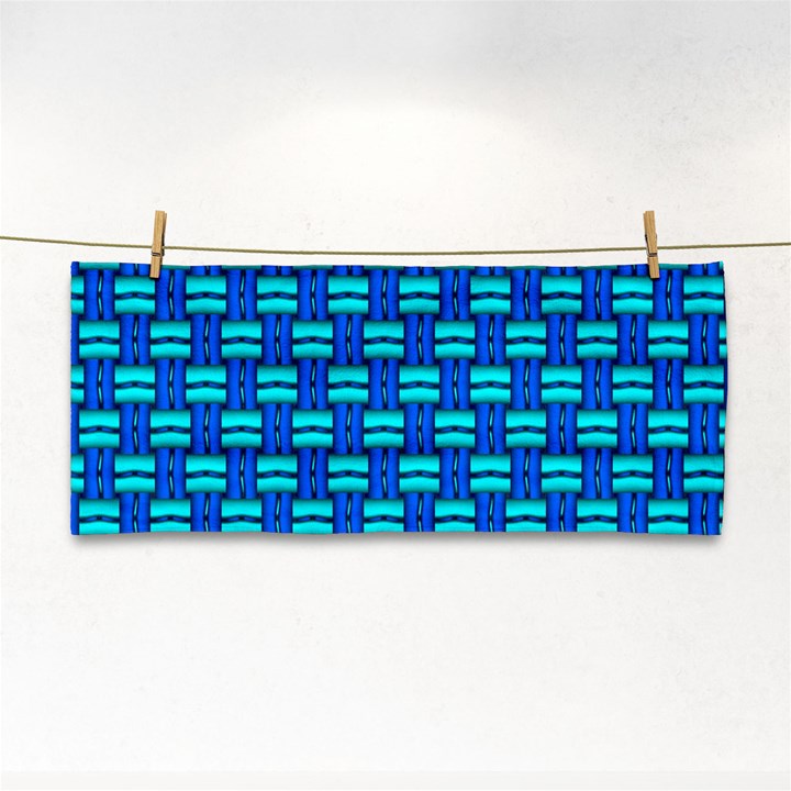 Pattern Graphic Background Image Blue Hand Towel