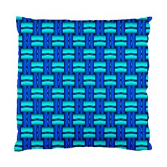 Pattern Graphic Background Image Blue Standard Cushion Case (One Side)